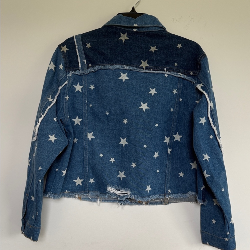 White Birch Starry Denim Jacket - Picture 7 of 7